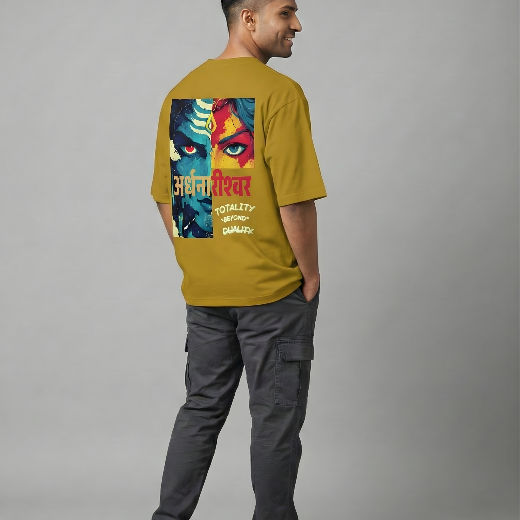 Ardhanarishwar Unisex Oversized Tee