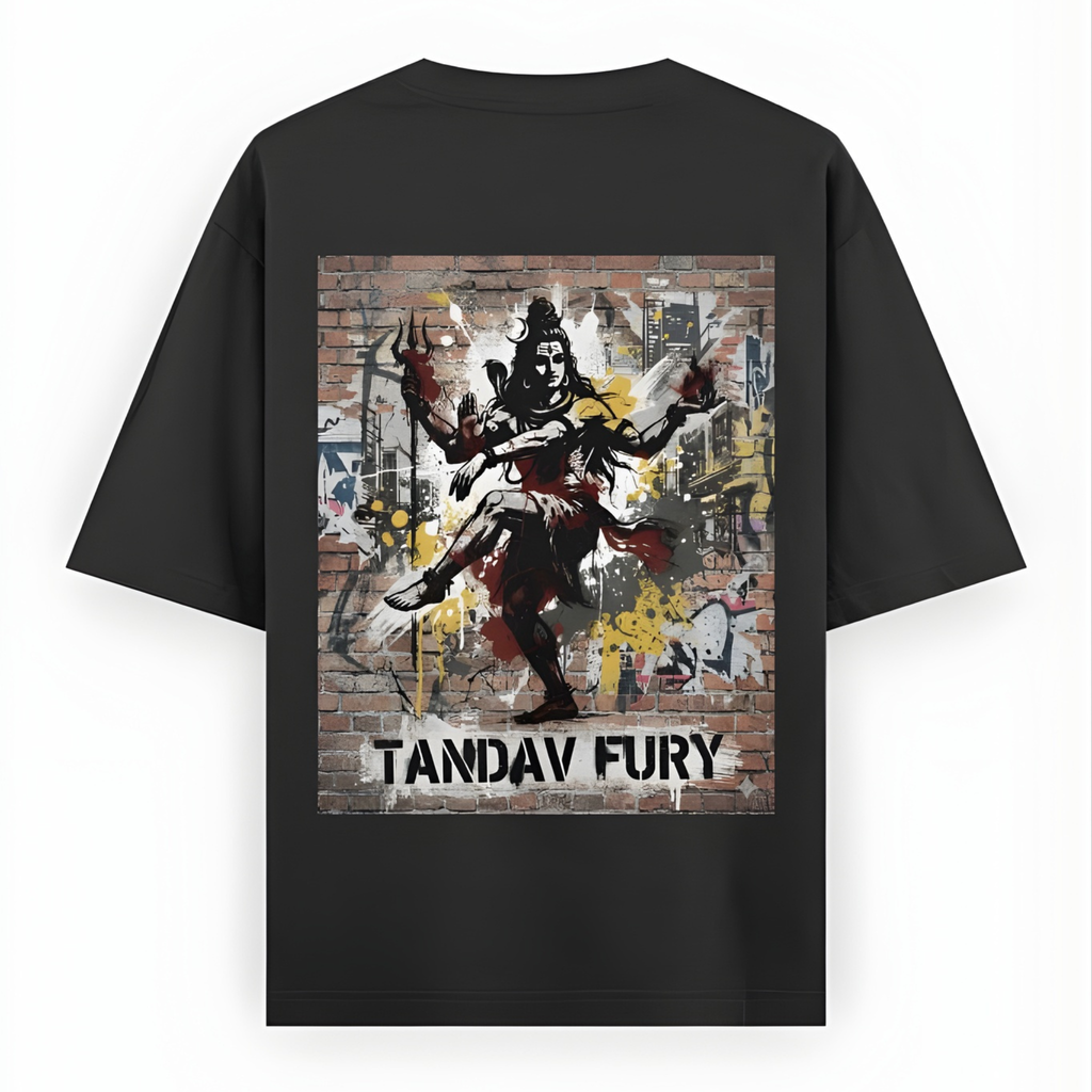 Tandav Fury Unisex Oversized Tee