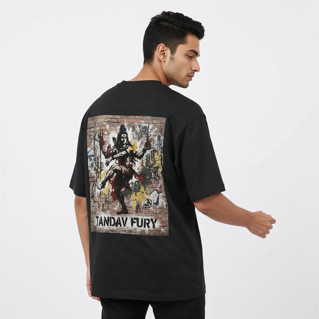 Tandav Fury Unisex Oversized Tee
